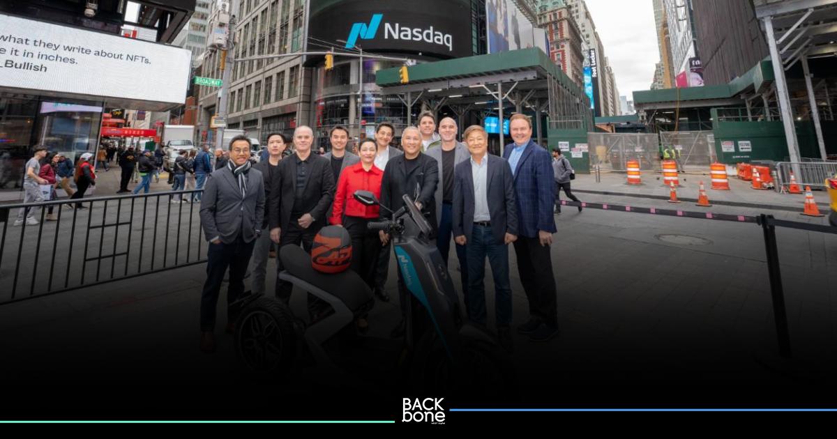 แซปป์ บริษัทอีวีของคนไทยรายแรกเข้าสู่ตลาดหุ้น NASDAQ