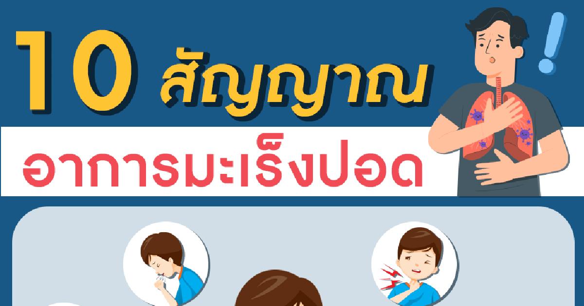10 สัญญาณอาการโรคมะเร็งปอด