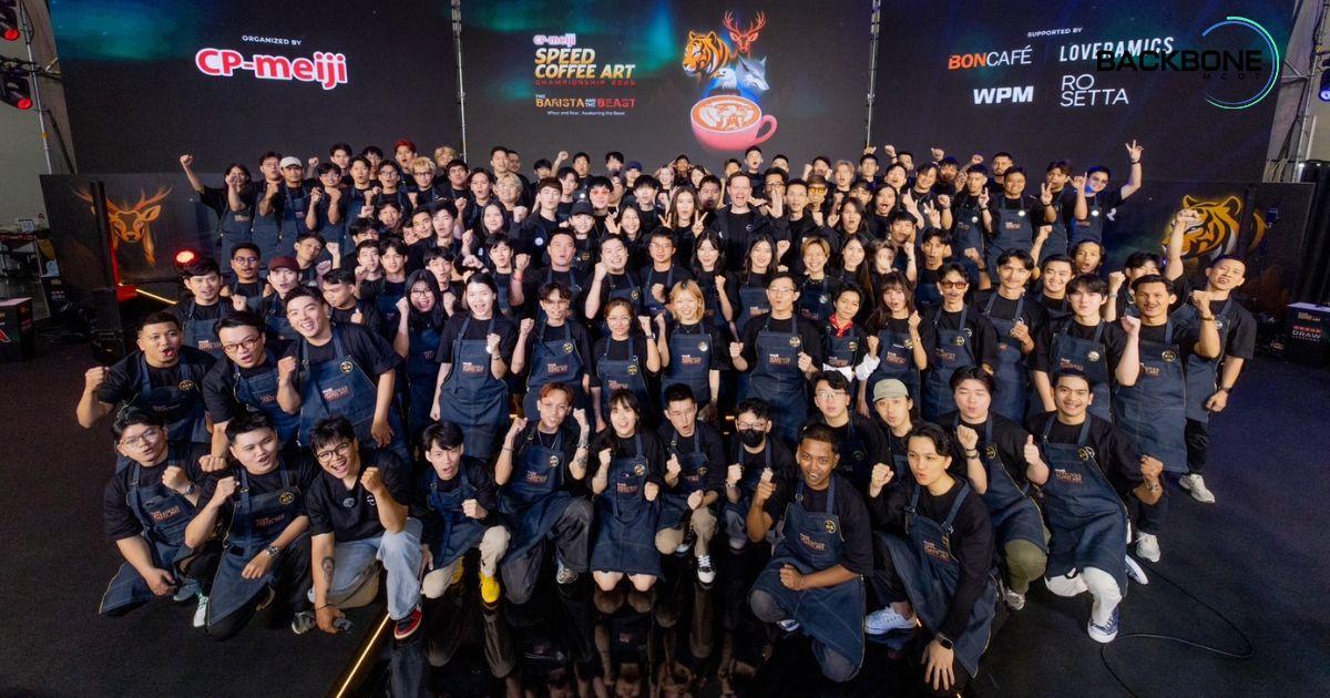 บาริสต้าจากจีน คว้าแชมป์ CP-Meiji Speed Coffee Art 2025