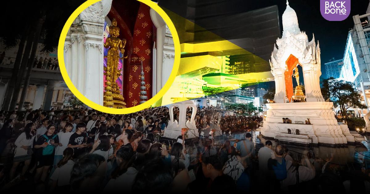 คนโสดฟังทางนี้! เทวรูปหน้าห้างดัง ไม่ใช่พระตรีมูรติและองค์ไม่สมบูรณ์!