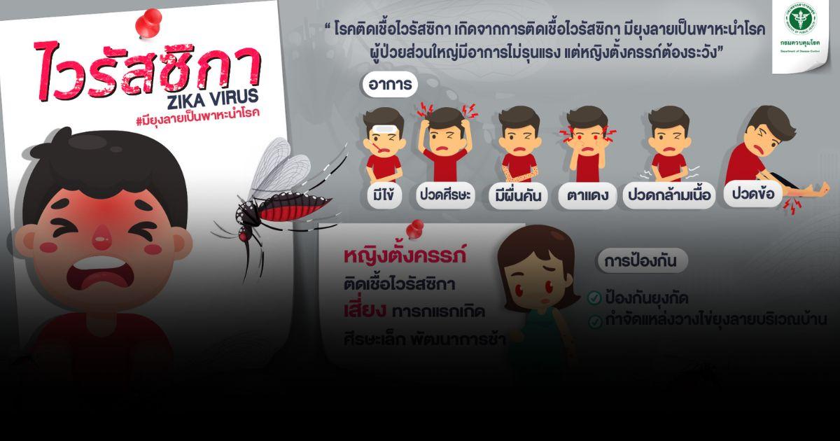 ไวรัสซิกา มียุงลายเป็นพาหะนำโรค ที่ต้องระวัง!