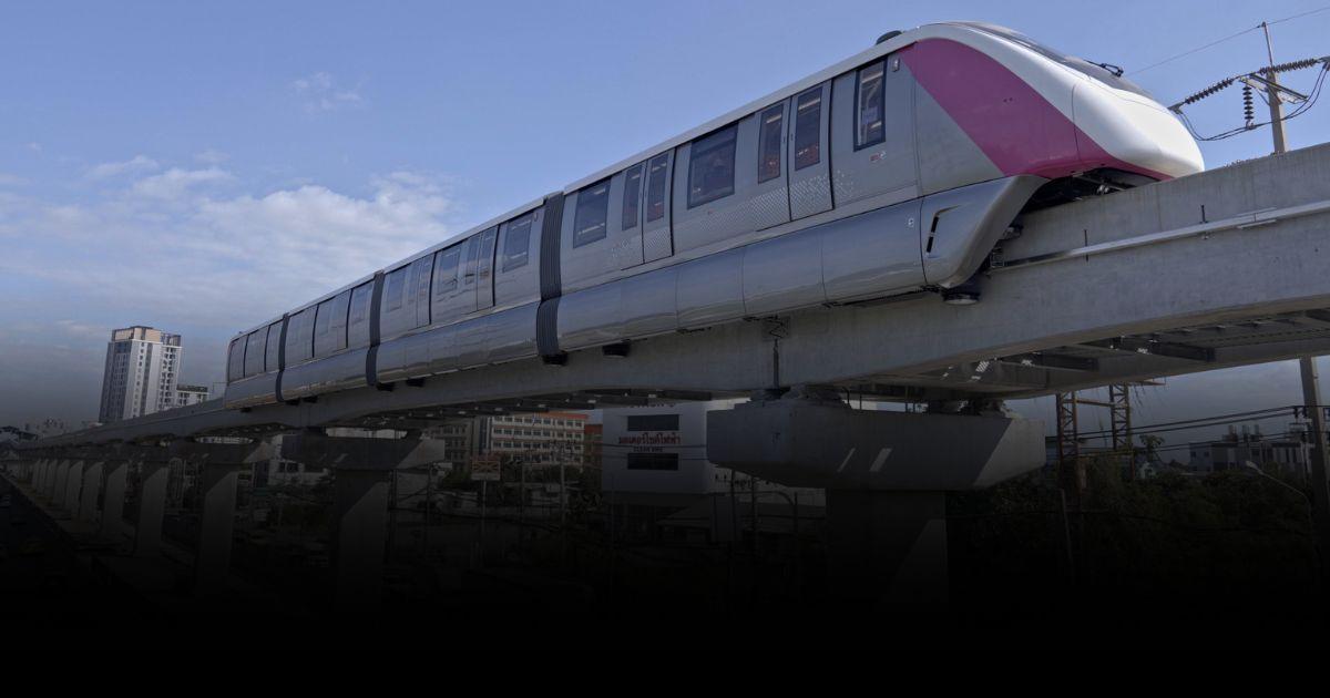 รถไฟฟ้าสายสีชมพูกลับมาให้บริการ 23 สถานี
