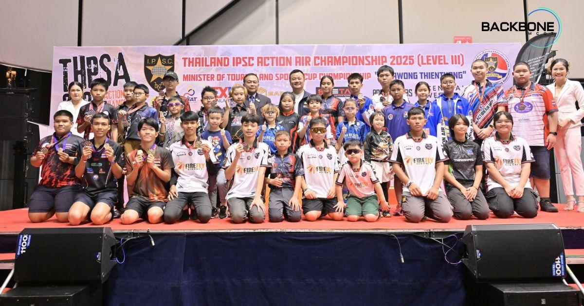 นักกีฬา 5 ชาติ ร่วมชิงชัยยิงปืนรณยุทธอัดลมเบานานาชาติ
