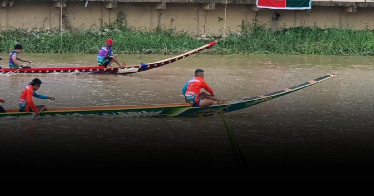 ที่เดียวในไทย แข่งเรือขึ้นโขนชิงธง