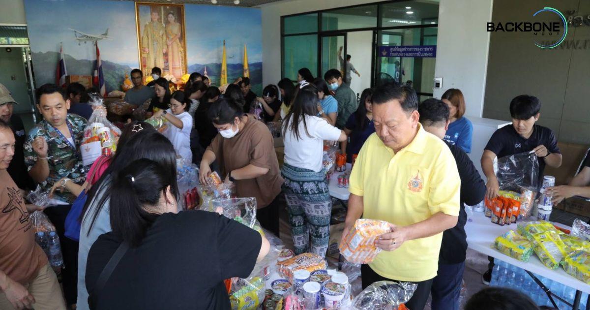 ฝนหลวงฯ ส่งเครื่องบินช่วยน้ำท่วม ลำเลียงถุงยังชีพ ขนย้ายสิ่งของ ช่วยภาคใต้