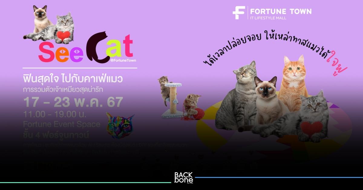 ทาสแมวต้องมา “See Cat @ Fortune Town”   ระหว่างวันที่ 17 – 23  พฤษภาคม 2567