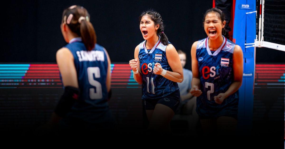U19 ไทย พลิกชนะจีน 3-2 เข้ารอบ 8 ทีมสุดท้าย วอลลย์บอลหญิงชิงแชมป์โลก