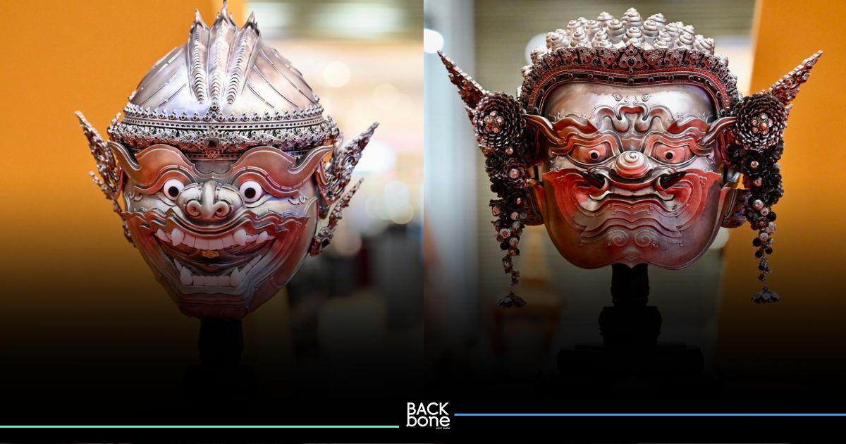 มีเพียงหนึ่งเดียวในไทย หัวโขนโลหะเงินสุดล้ำค่าแสนสวยงาม