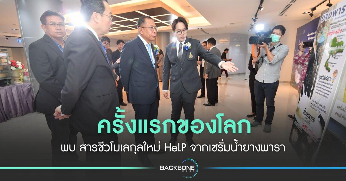 ครั้งแรกของโลก พบ สารชีวโมเลกุลใหม่ HeLP จากเซรั่มน้ำยางพารา