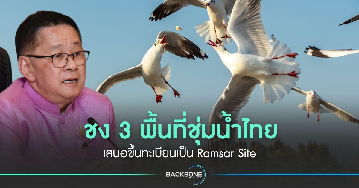 ชง 3 พื้นที่ชุ่มน้ำไทย เสนอขึ้นทะเบียนเป็น Ramsar Site