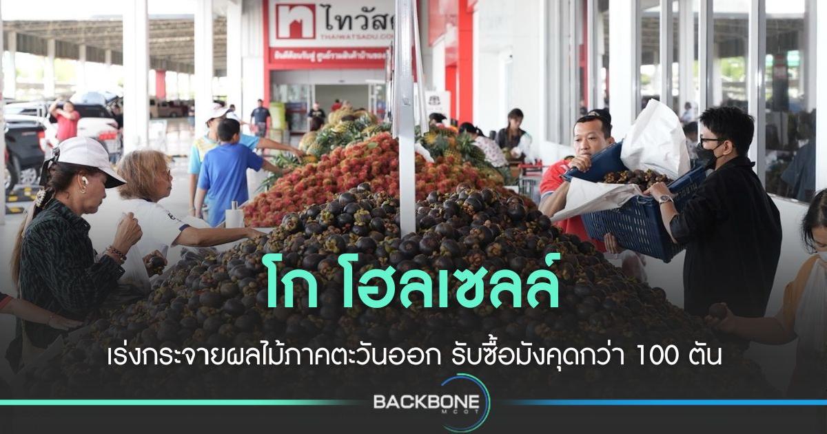 โก โฮลเซลล์ รับนโยบายกรมการค้าฯ รับซื้อมังคุดกว่า 100 ตัน