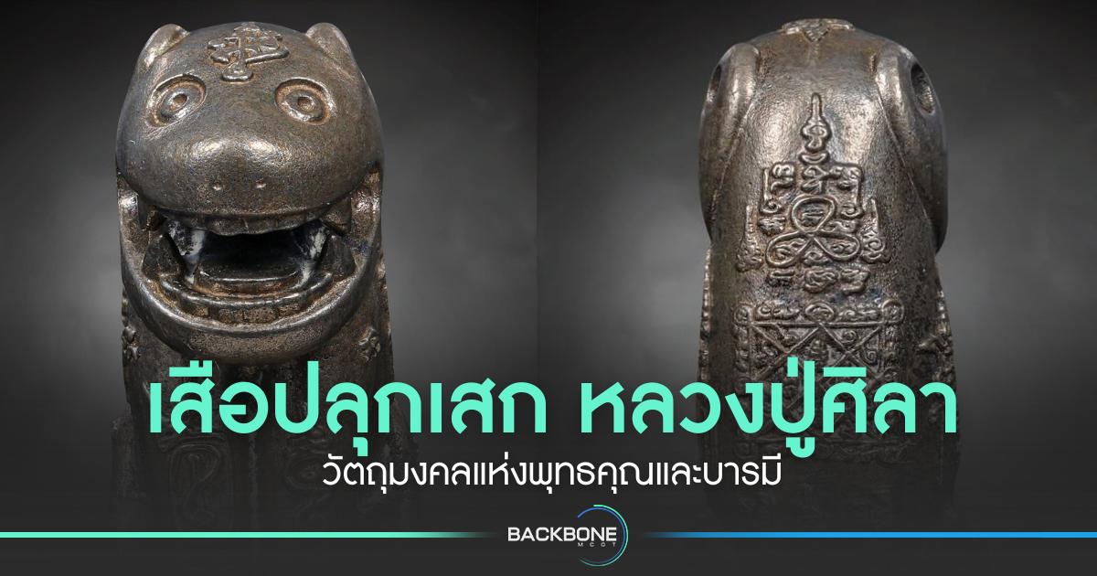 เสือปลุกเสก หลวงปู่ศิลา วัตถุมงคลแห่งพุทธคุณและบารมี